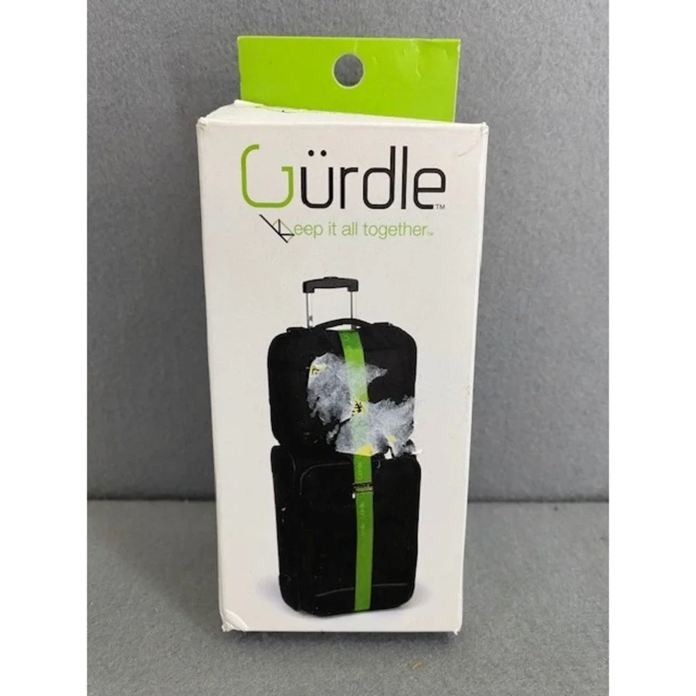 Gurdle 3 in 1 Luggage Strap Lime Green Compression Identification Bag‎ Connector